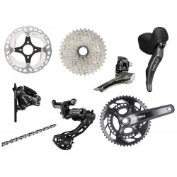 Групсет SHIMANO GRX 820 Complete Group 2x12 | Crank 160 mm Cassette 11-36