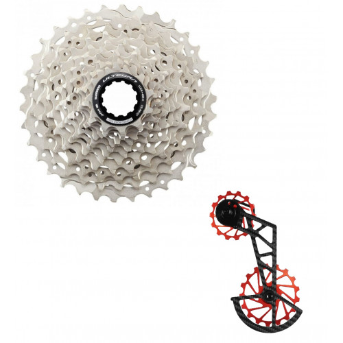 Кассета Shimano CS-R8101 12-speed + Тюнинг для заднего переключателя Nova Ride carbon ceramic 105 7100